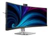 49" Philips 499P9H/00, VA Curved 5120x1440, 4 ms, höjdjusterbar, 2xHDMI/DP/USB-C 100W, USB-Dock, högtalare, webbkamera#2