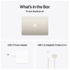 Apple MacBook Air 13.6 tum, Apple M4 10-core CPU 10-core GPU, 32 GB, 1 TB SSD, 70W strömadapter - Stjärnglans#3