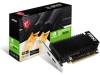 MSI GeForce GT 1030 LP OC 4 GB GDDR4, HDMI/DP, fläktlöst, inkl. Low Profile-plåt
