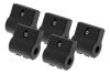 Monteringsfästen för modulära adapterringar, 5-pack, svart