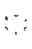 Monteringsfästen för modulära adapterringar, 5-pack, svart#6