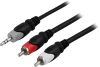 Audiokabel 3,5mm ha - 2xRCA ha 10m