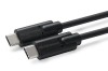 MicroConnect USB-C 3.2 Gen.2, 20Gbps, 100W, 0,25m - Svart