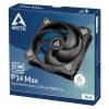 Fläkt 140 mm Arctic Cooling P14 Max, 400-2800 rpm, 95 cfm, PWM - Svart#4