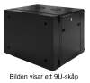 Toten 19” wall cabinet, 12U, 600 × 600, glass door, black#2
