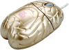 Pat Says Now Brain Gold Limited (mus formad som en hjärna i guld), Optical, USB + PS/2#1