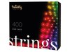 Twinkly julbelysning 400 LED RGB 32m, svart sladd, IP44, BT+Wifi, musiksensor, APP kontroll (Android + iOS)#1