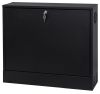 19" Vertikalt teknikskåp för väggmontage, 2HE, 130mm djup, svart#1