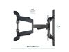 Multibrackets M VESA Flexarm XL Full Motion Dual | VESA 200x100-600x400 | Max 45kg | Svart#11